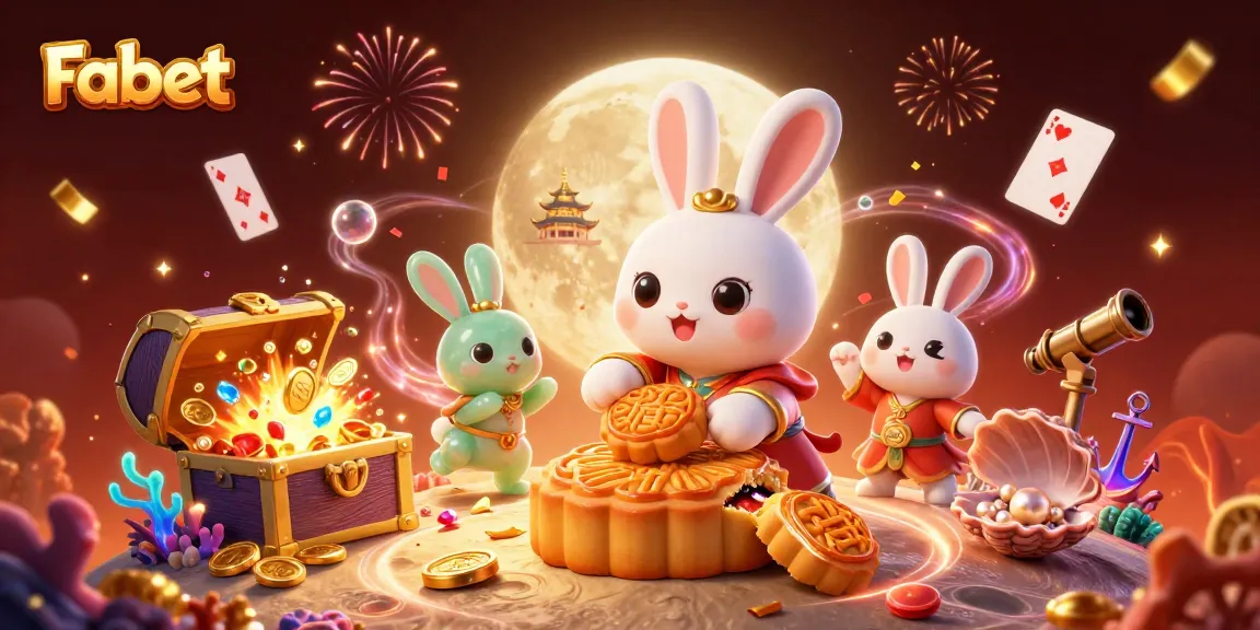 Fabet invites players to enjoy a magical casino adventure with moon rabbits and vibrant games.