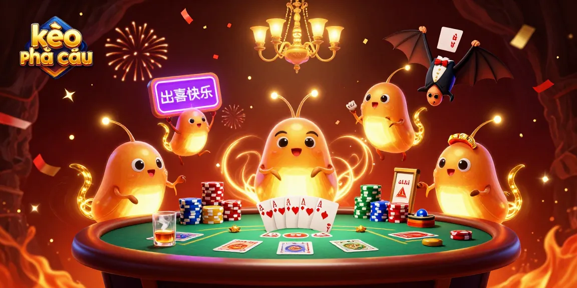 Experience the excitement of kèo nhà cái with vibrant glowworms lighting up a cave casino scene.