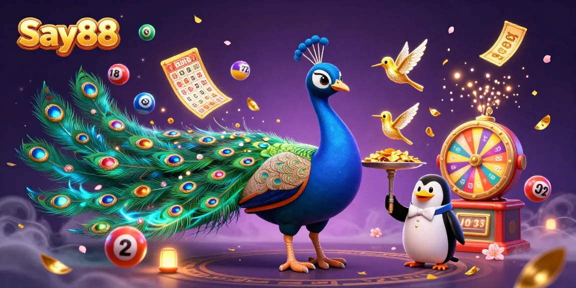 Experience the excitement of Say88 with vibrant casino elements and dynamic characters in action.